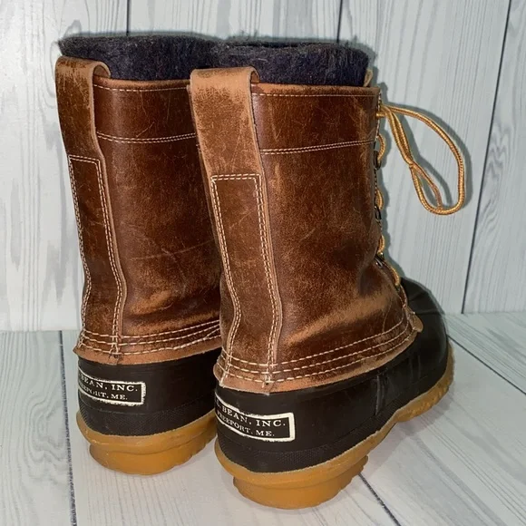 Vintage LL Bean Wool Lined Bean Boots - Picture 6 of 8